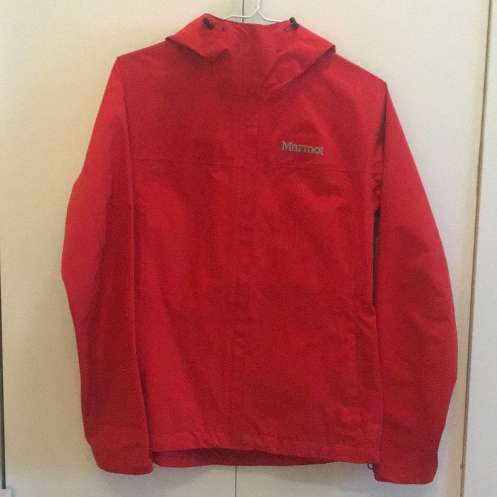 NWOT Marmot gortex red rain shell
